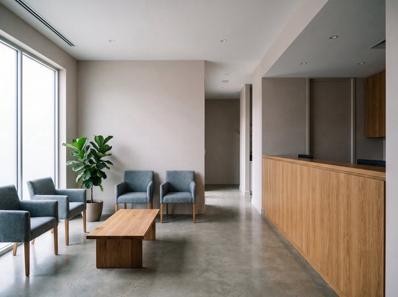 The waiting area at Jewel Dental